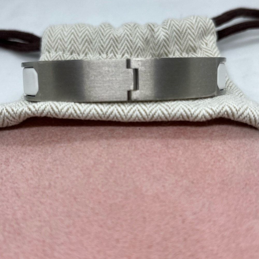 HERMES Jet bracelet size T5 blanc mat men - Picture 4 of 4